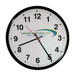 Custom Silk Screened Clock - Non-Contract Item